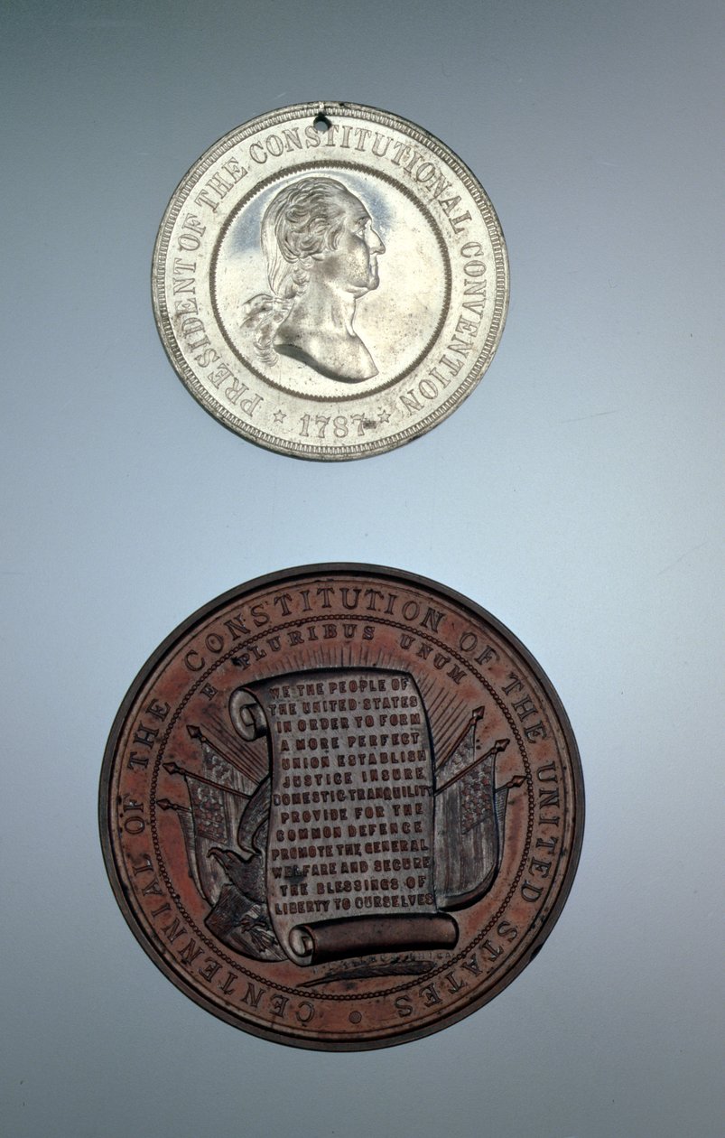 Konstitutionelle erindringsmedaljer, 1887 (metal) af American School