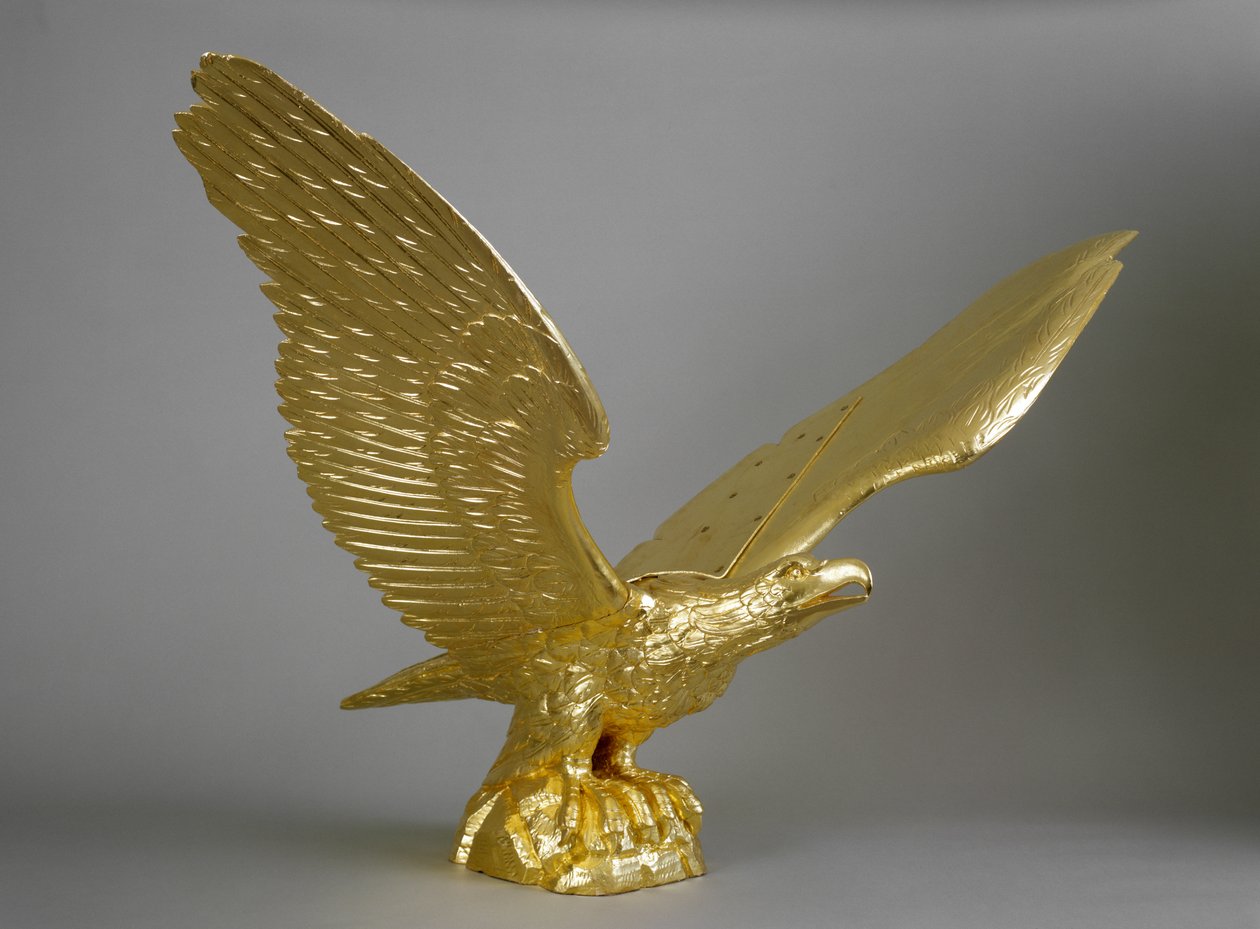 Eagle, sandsynligvis fra New England, 1850-90 (malet træ) af American School