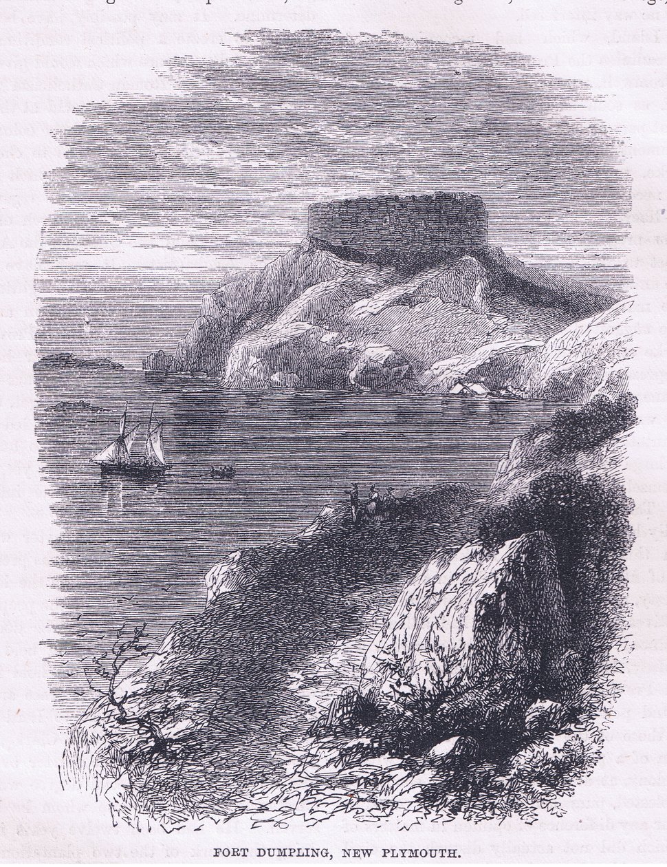 Fort Dumpling, New Plymouth 1665, illustration fra Cassells History of the United States pub. af Petter & Galpin c.1890 af American School