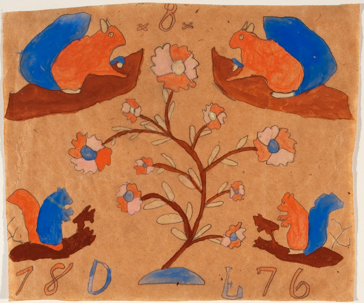 Fire egern, 1876 af American School