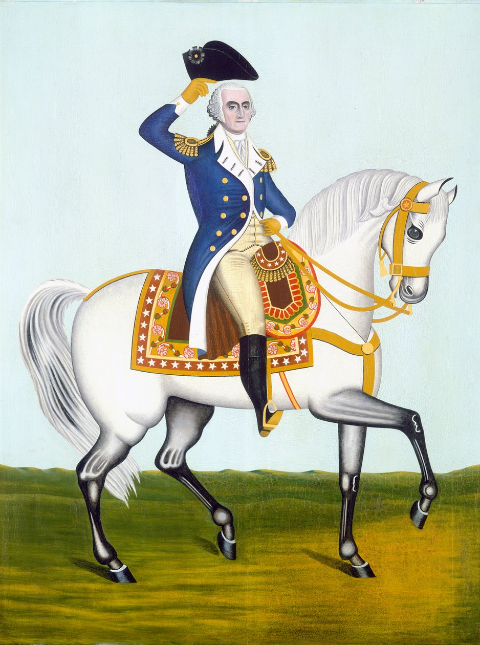 General Washington på en hvid oplader, ca. 1835 af American School