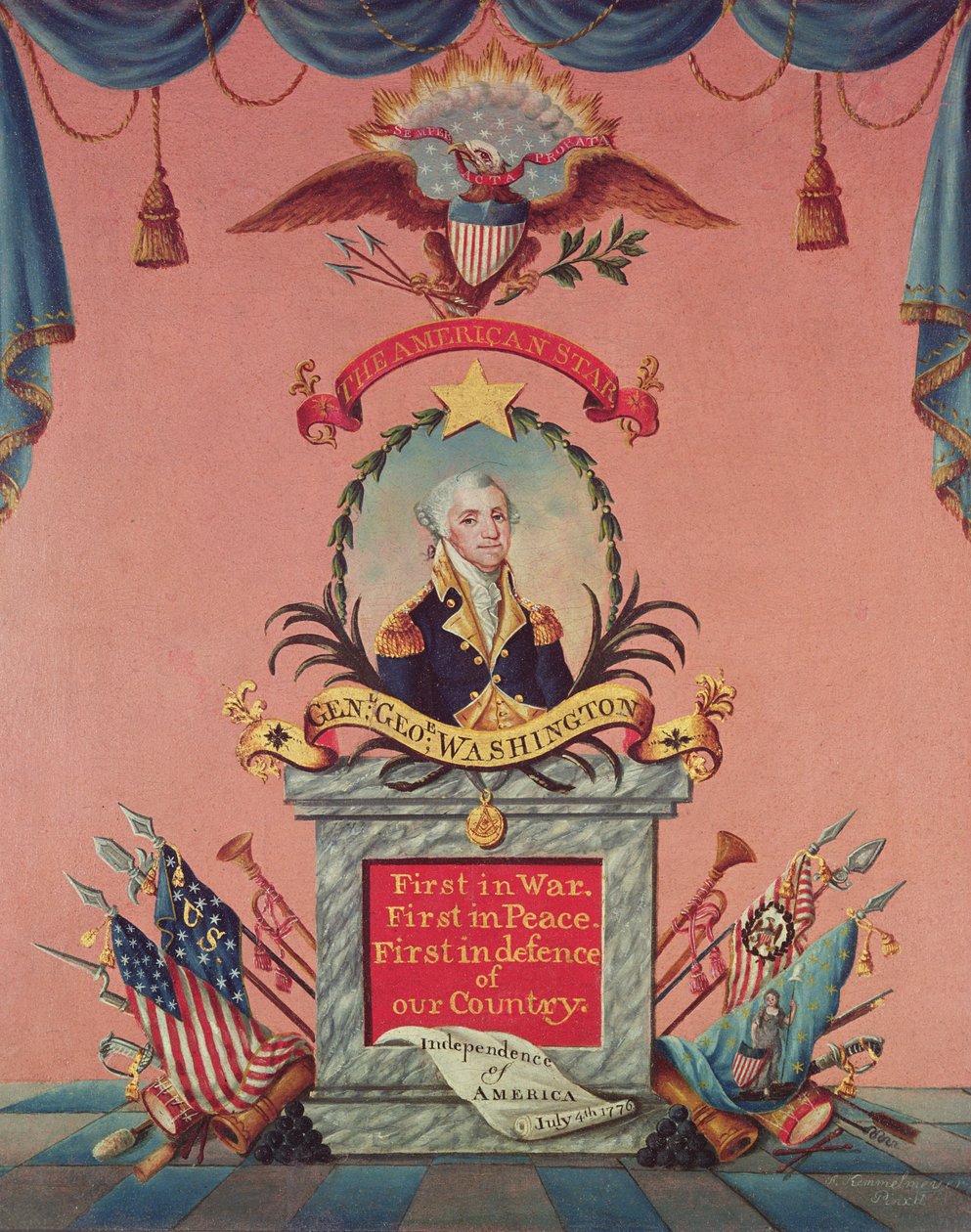 Til pris af George Washington af American School