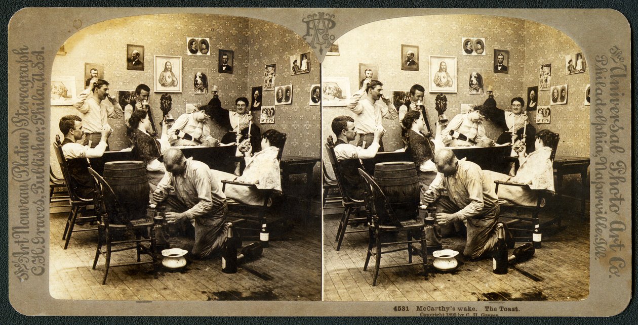 McCarthys Wake (Del 2), 1899 (stereograf) af American School