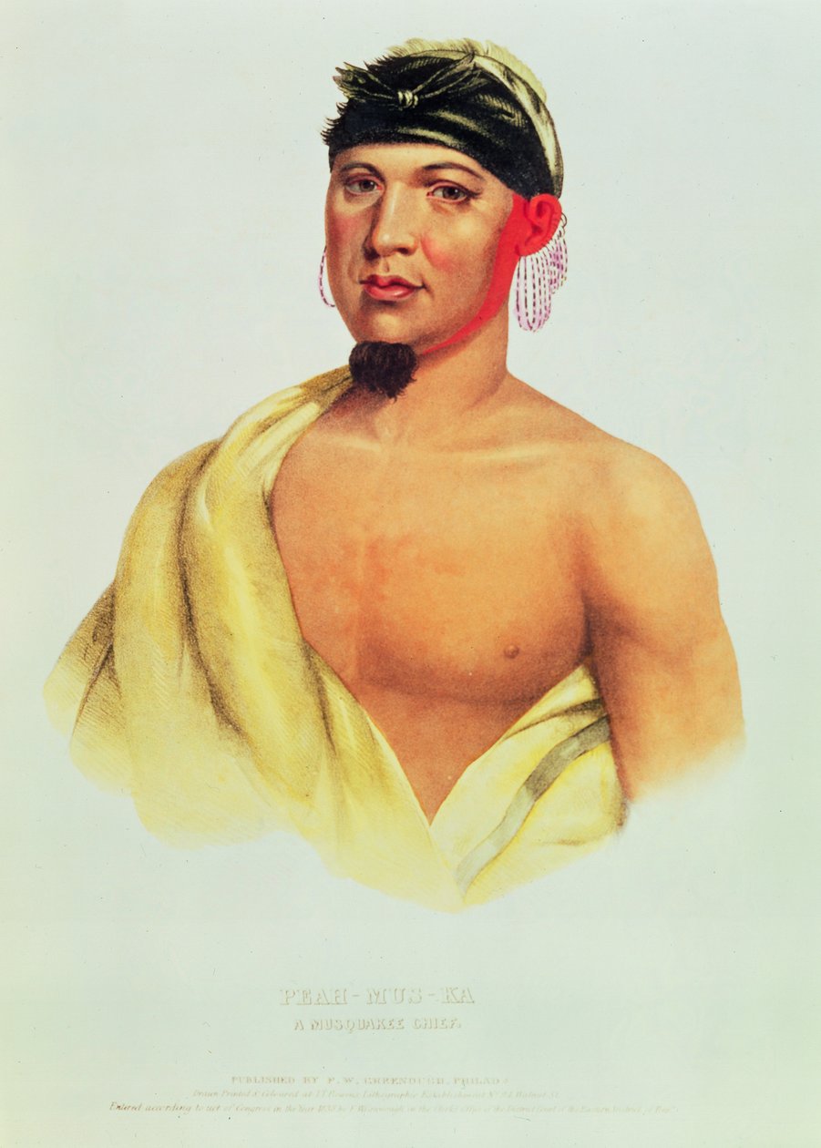 Peah-Mus-Ka og Musquakee Chief af American School