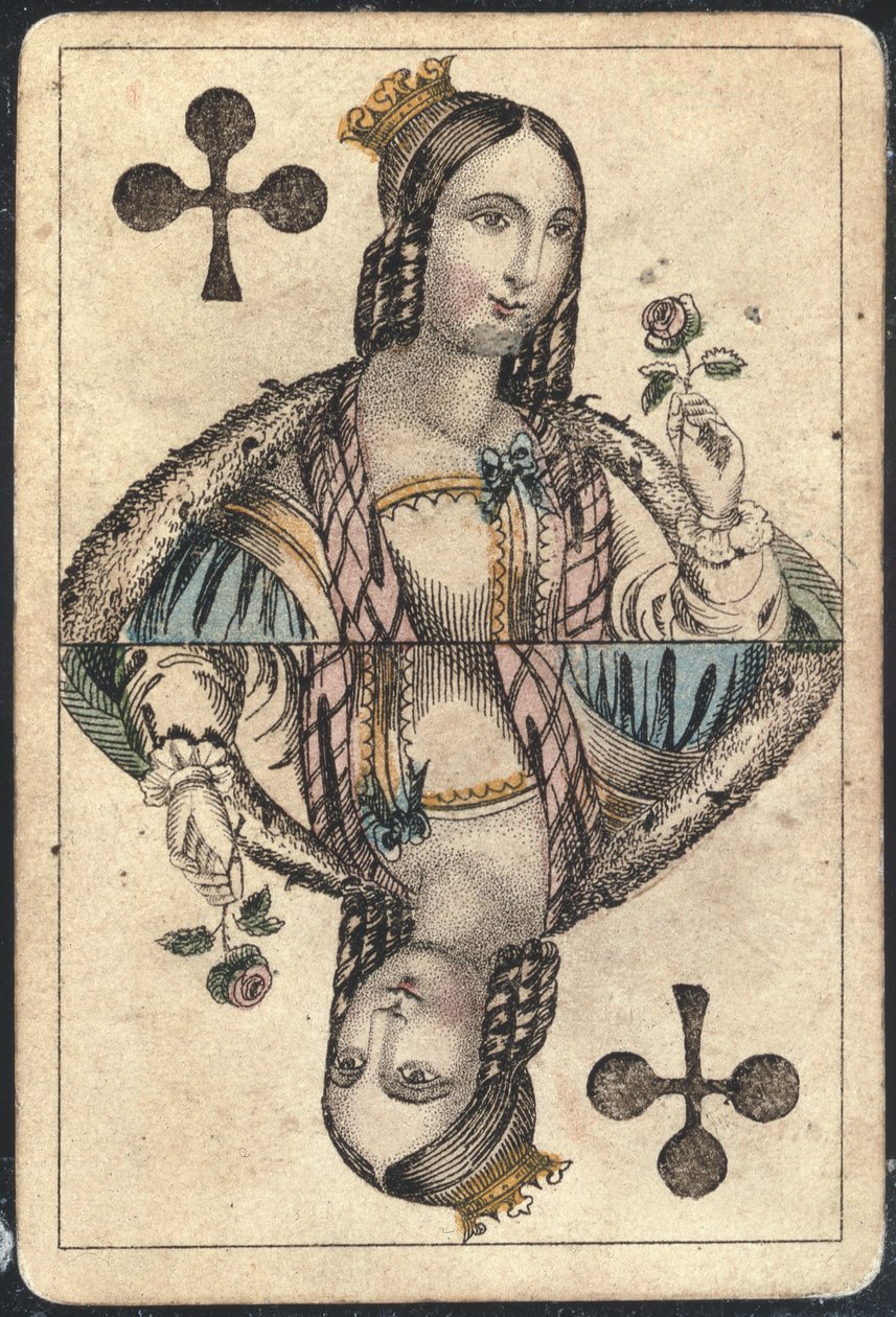 Spillekort: Queen of Clubs af American School