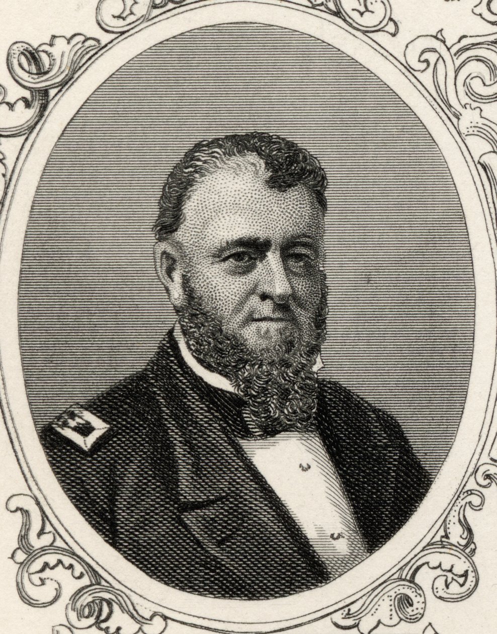 Portræt af admiral Louis Malesherbes Goldsborough (1805-1877) af American School