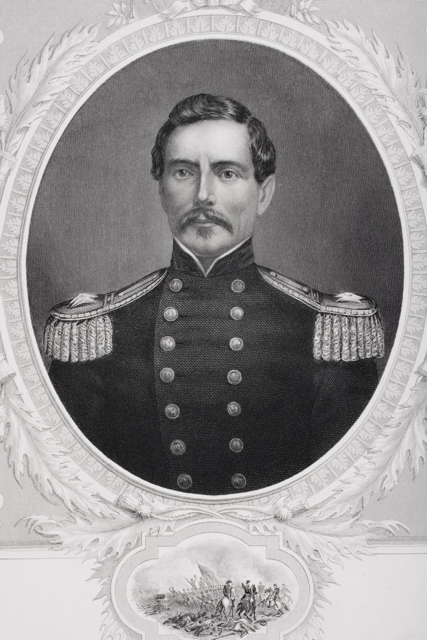 Portræt af general Pierre Gustave Toutant Beauregard (1818-93) af American School