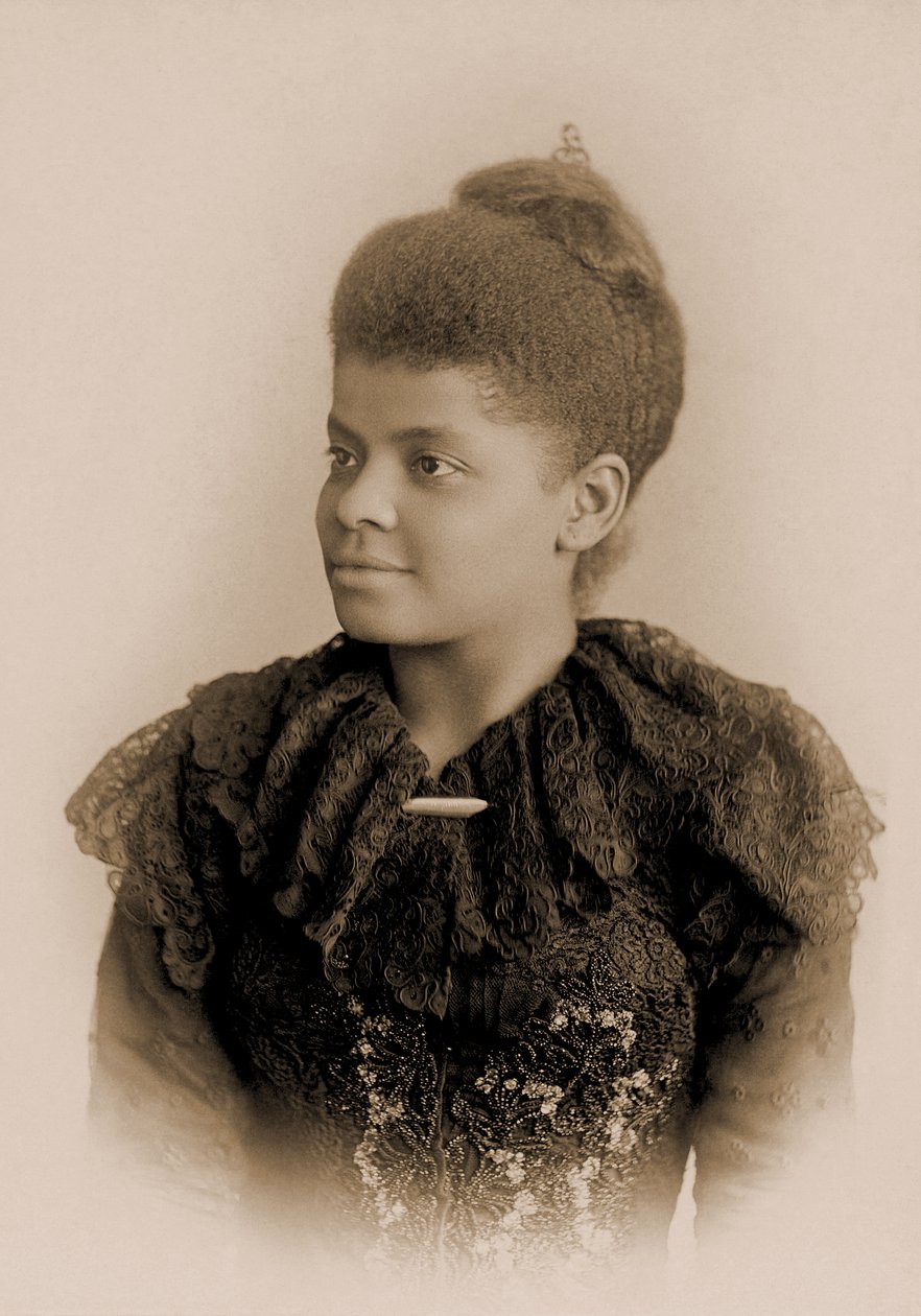 Portræt af Ida B. Wells Barnett, ca. 1893 af American School