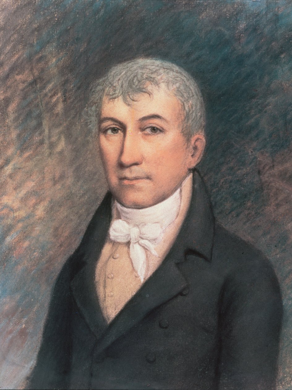 Portræt af James Monroe (1758-1831) (pastel på papir) af American School