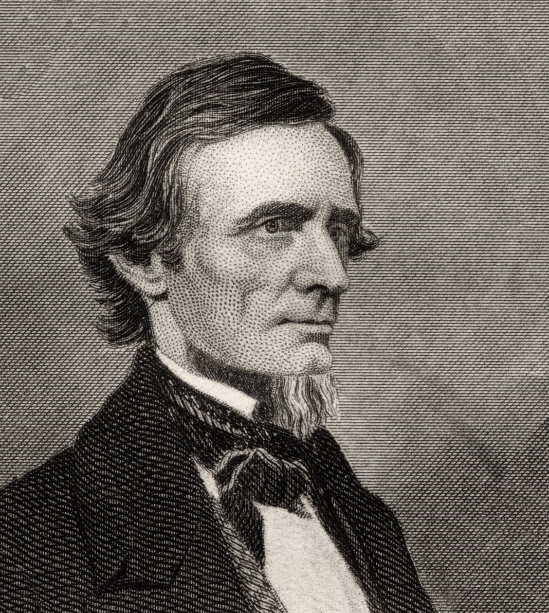 Portræt af Jefferson Davis (1808-1889) af American School