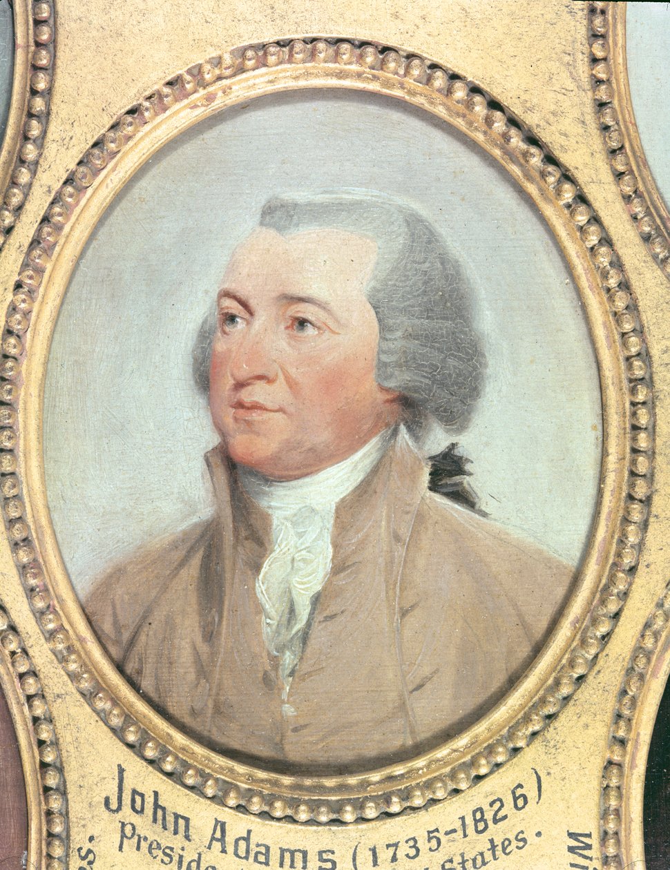 Portræt af John Adams (1735-1826) af American School