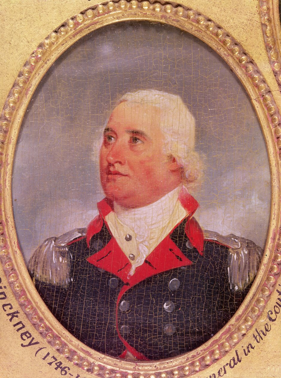 Portræt af generalmajor Charles C. Pinckney af American School
