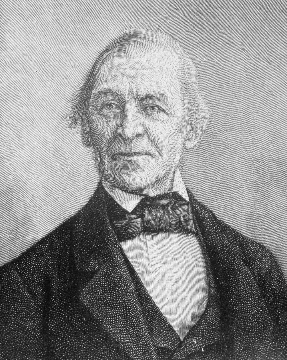 Ralph Waldo Emerson (1803-1882) amerikansk foredragsholder, digter og essayist af American School