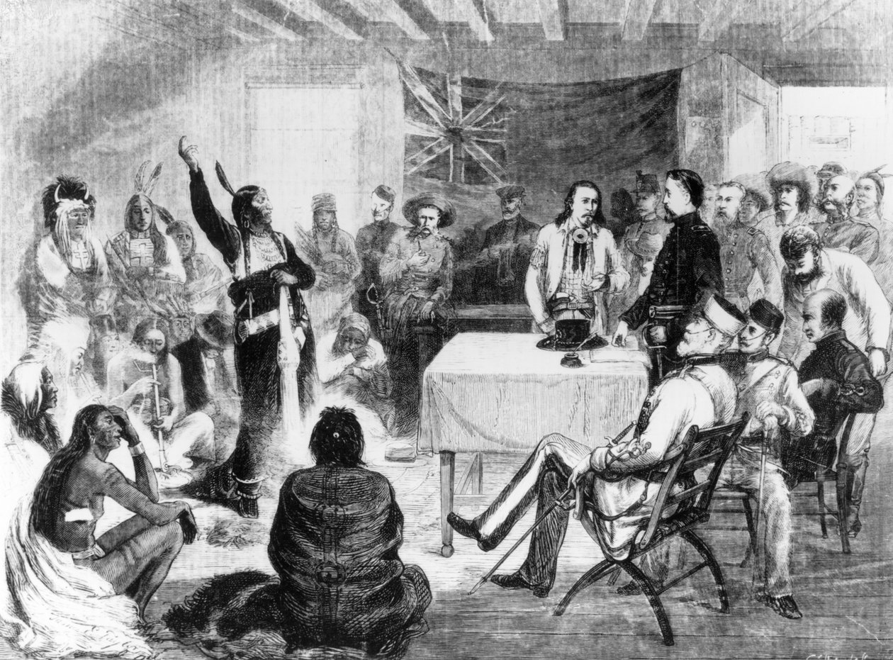 Sitting Bull Council, 1877 af American School