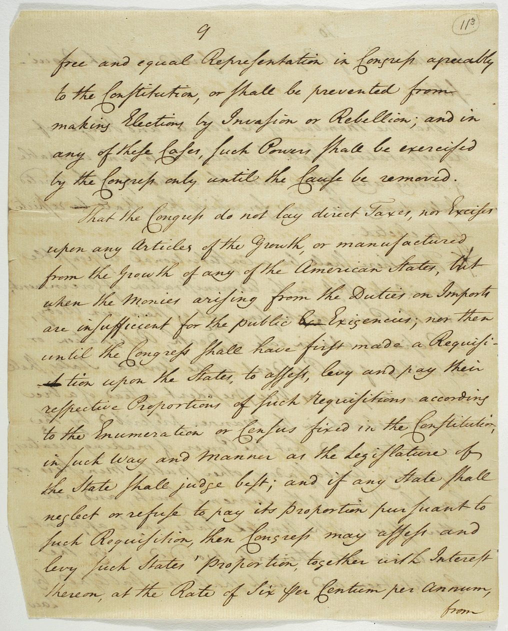 Bill of Rights, kopi underskrevet i Federal Hall, 1789 (blæk på papir) af American School