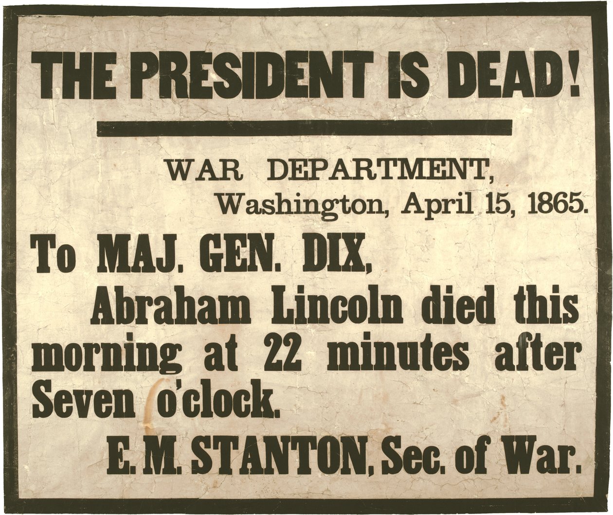 Præsidenten er død, 15. april 1865 af American School