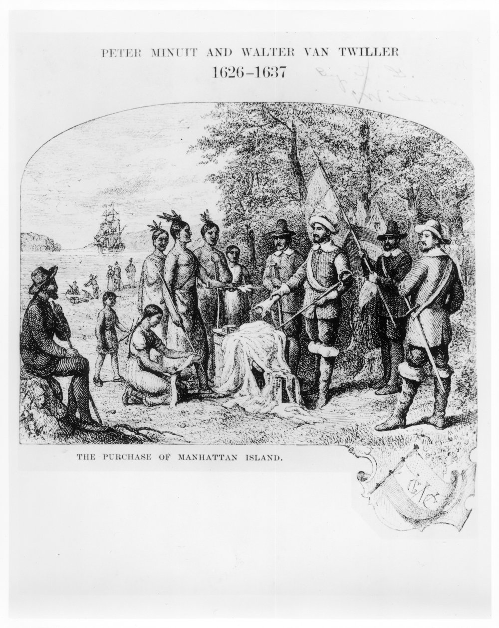 Købet af Manhattan Island, september 1626 af American School