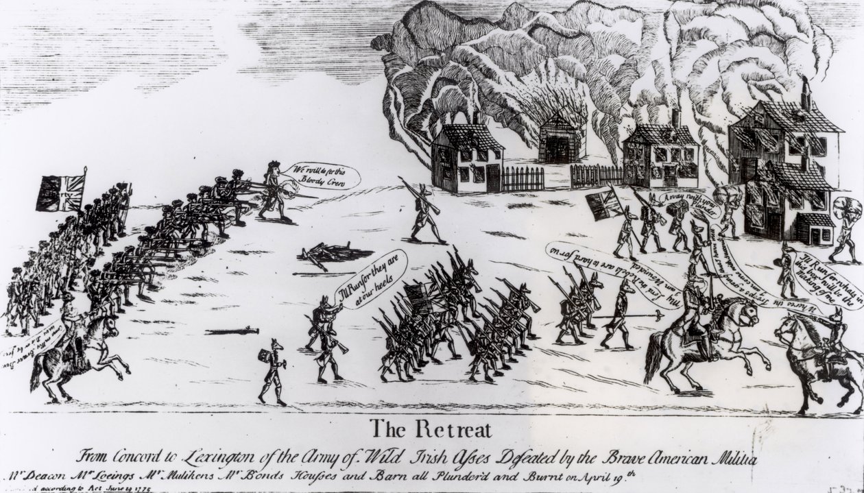 The Retreat, udgivet i 1775 af American School