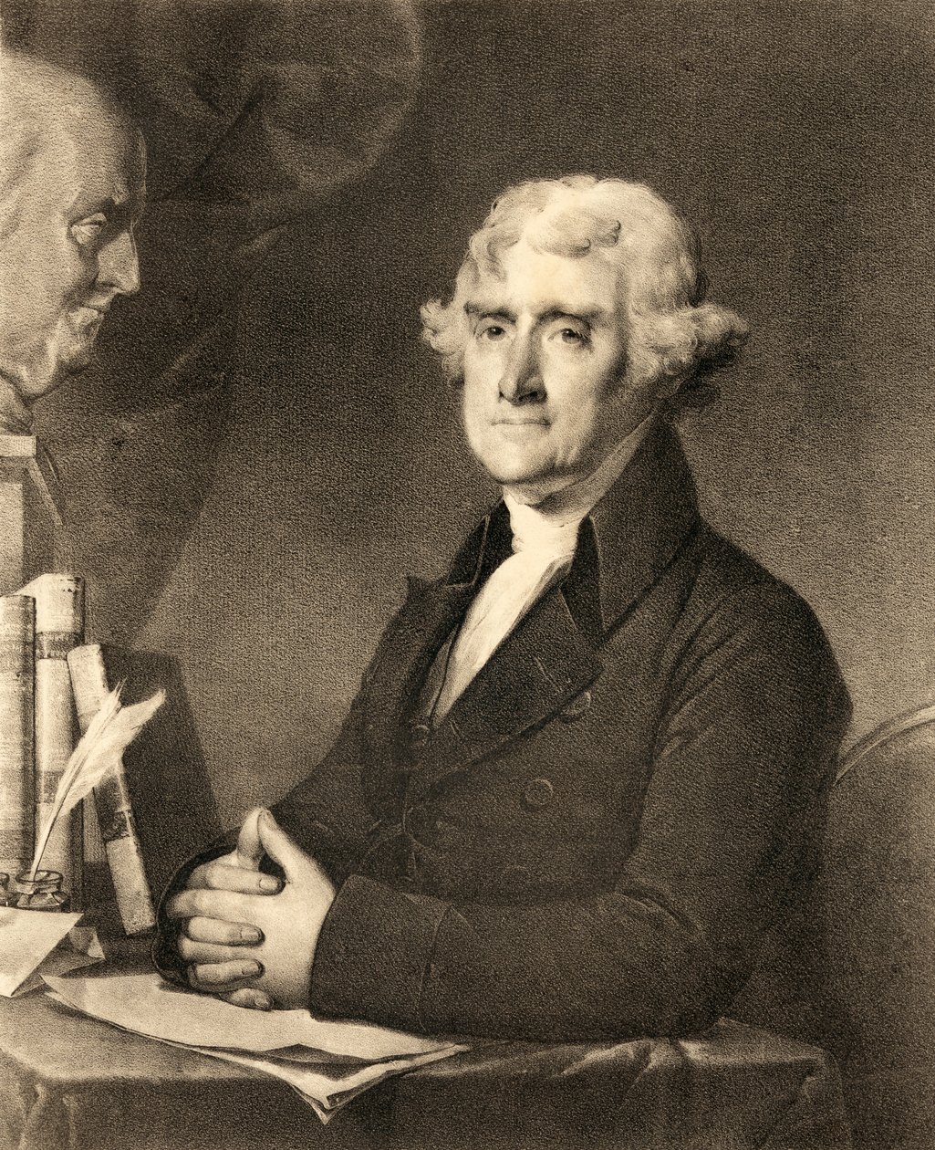 Thomas Jefferson, fra en gravering fra det 19. århundrede af American School