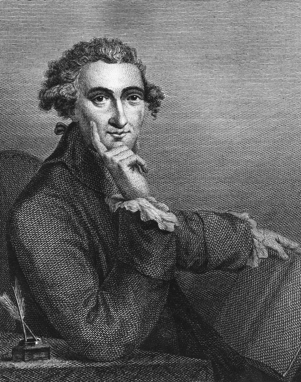 Thomas Paine, graveret af William Angus, 1791 af American School
