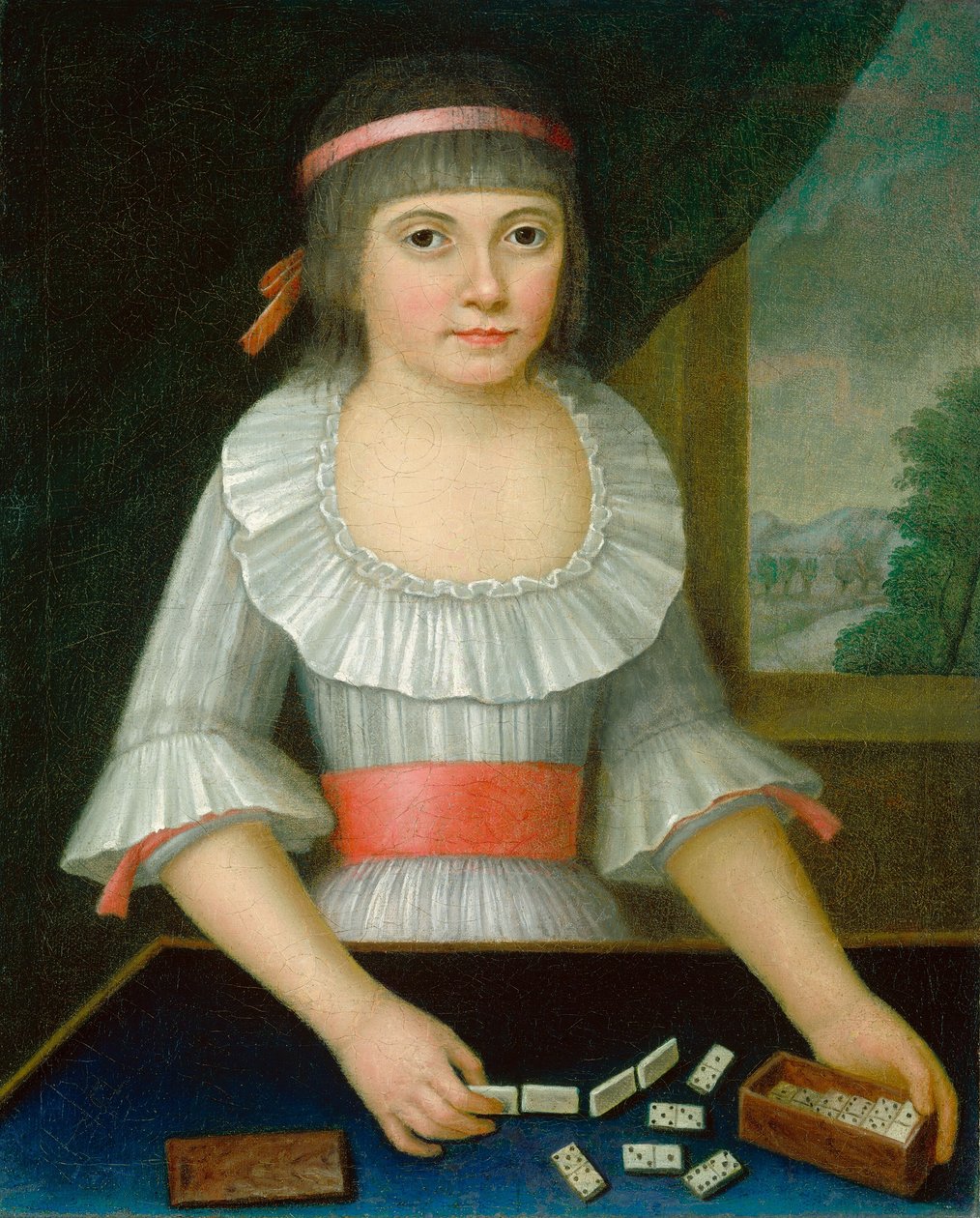 Domino-pigen af American 18th Century