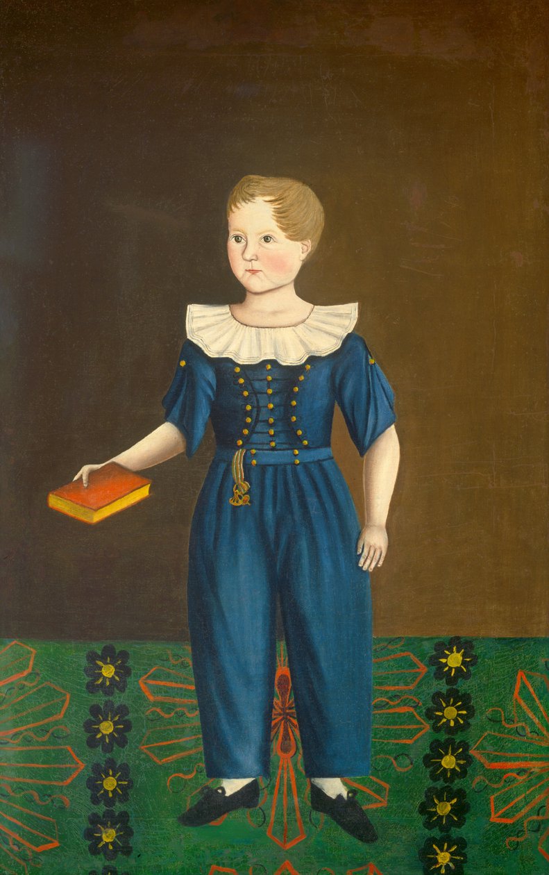 Dreng i blåt af American 19th Century