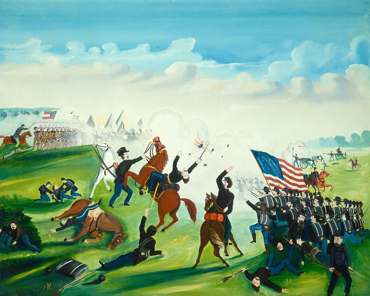 Borgerkrigskamp af American 19th Century