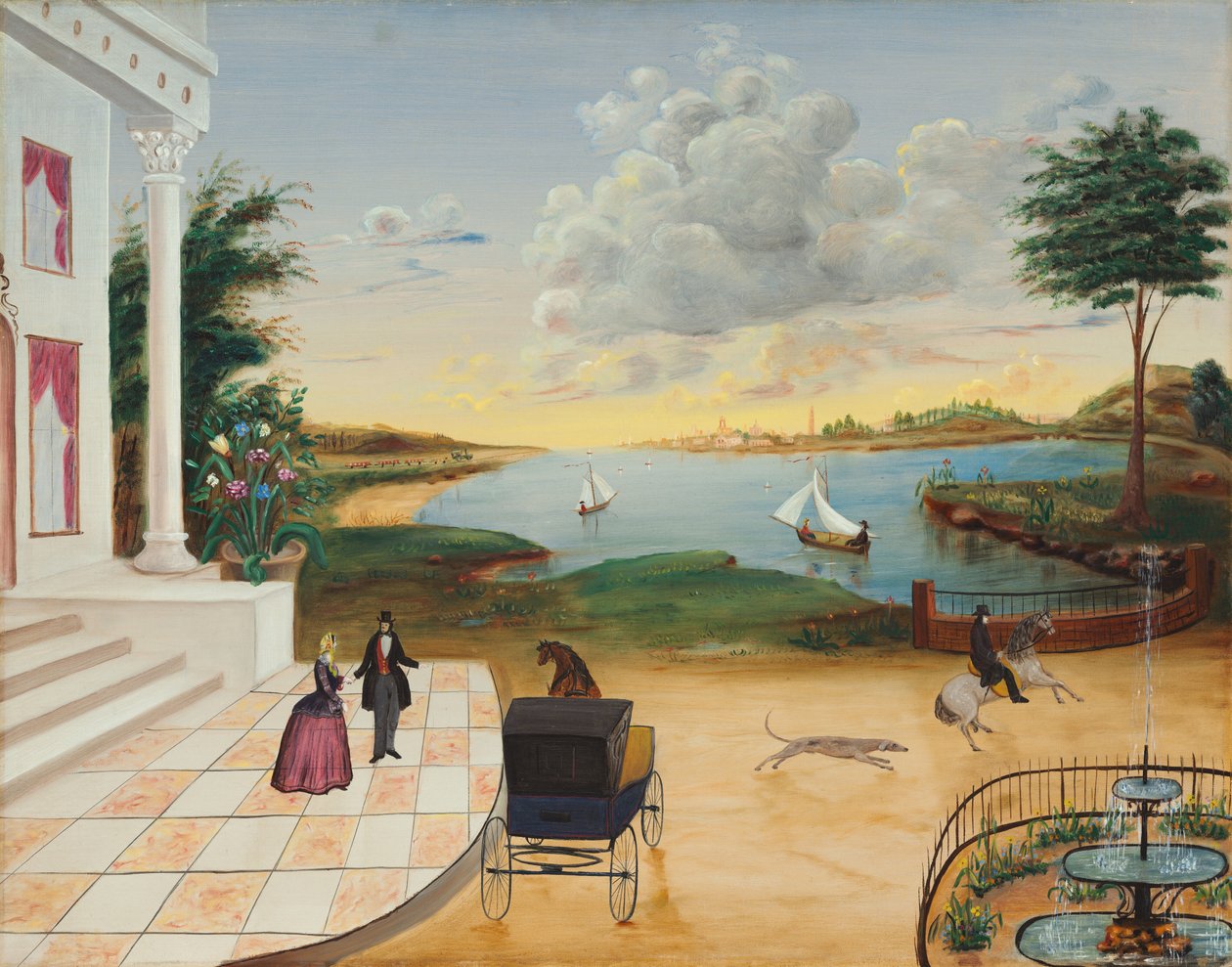 Forlader herregården af American 19th Century