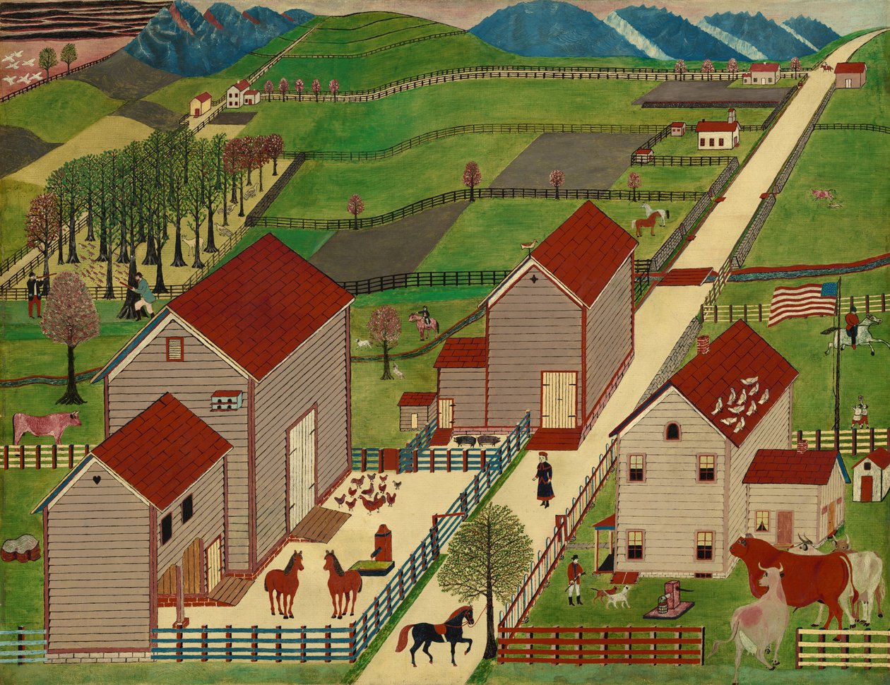 Mahantango Valley Farm af American 19th Century