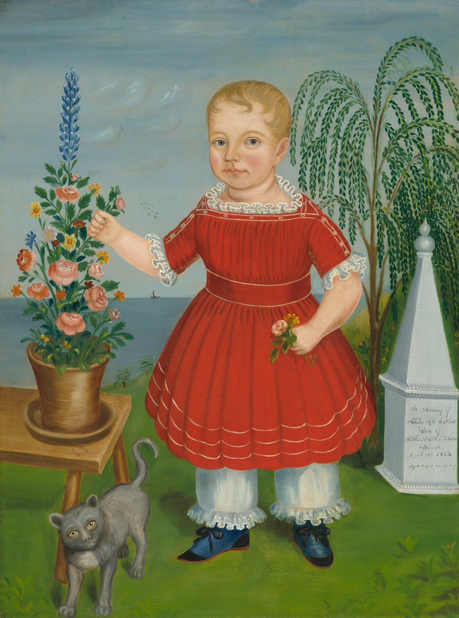 Mindesmærke for Nicholas M. S. Catlin af American 19th Century