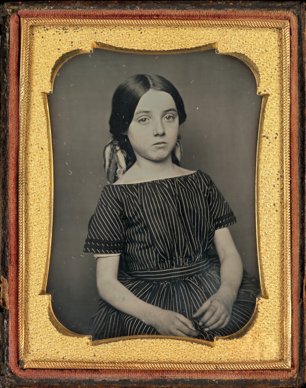 Portræt af en pige af American 19th Century