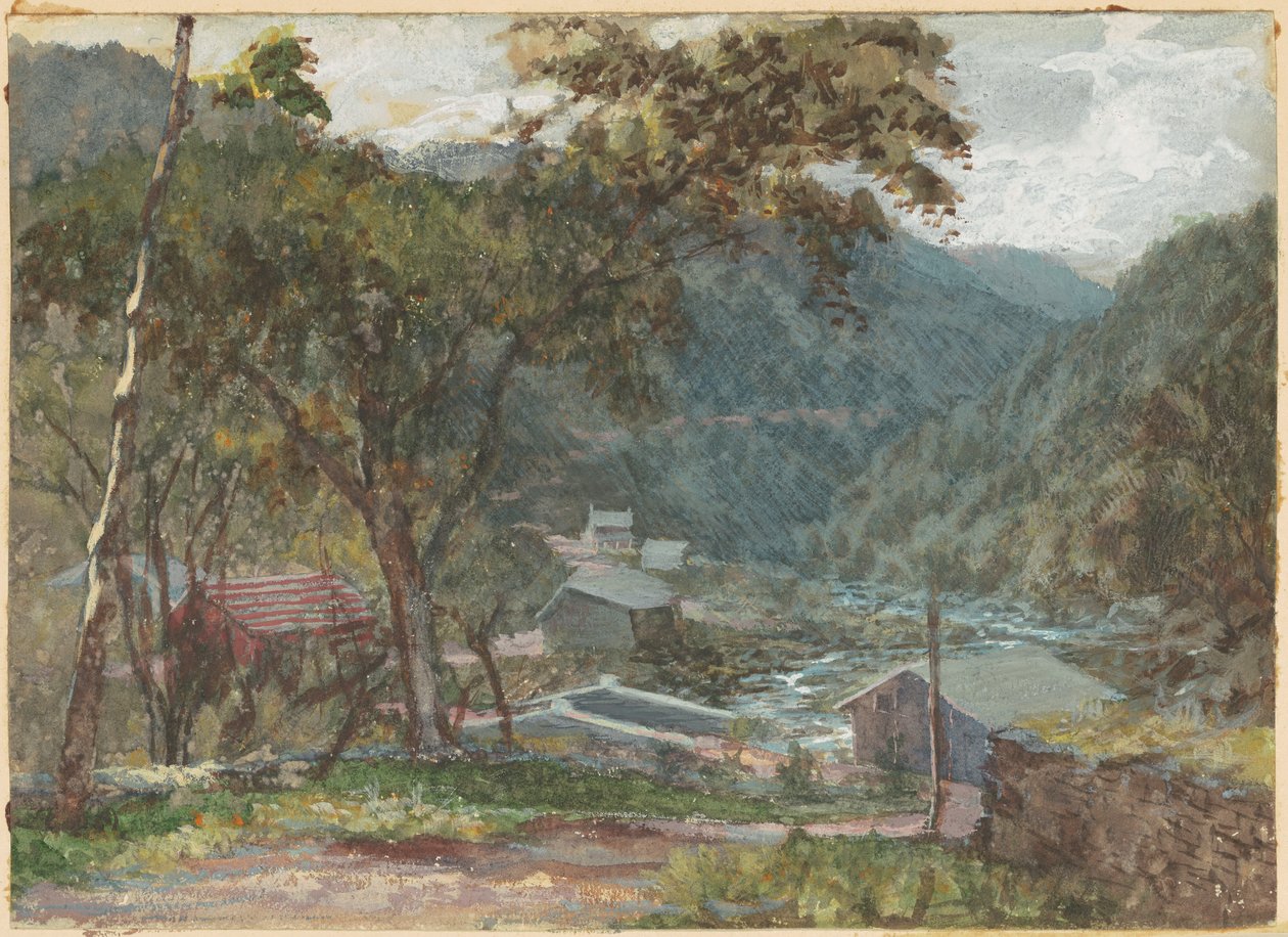 Indgang til Kaaterskill Clove, Catskill Mountains af American 19th Century after John Frederick Kensett