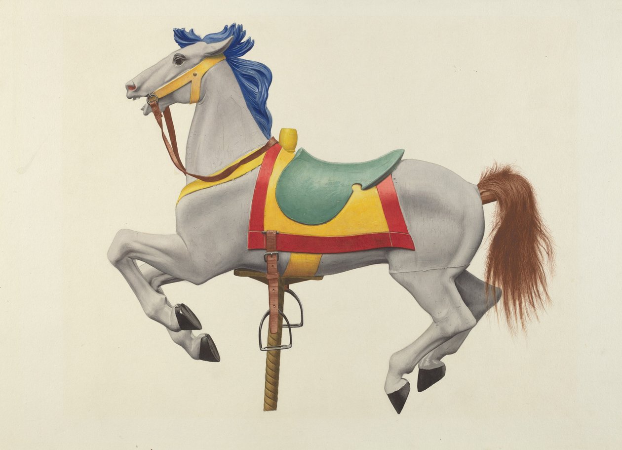 Karrusel hest af American 20th Century