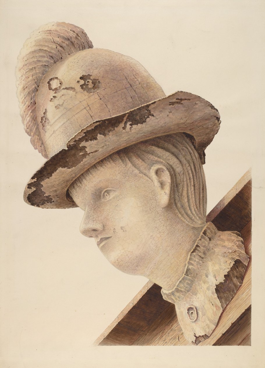 Galionsfigur fra skonnerten "Haroldine" af American 20th Century