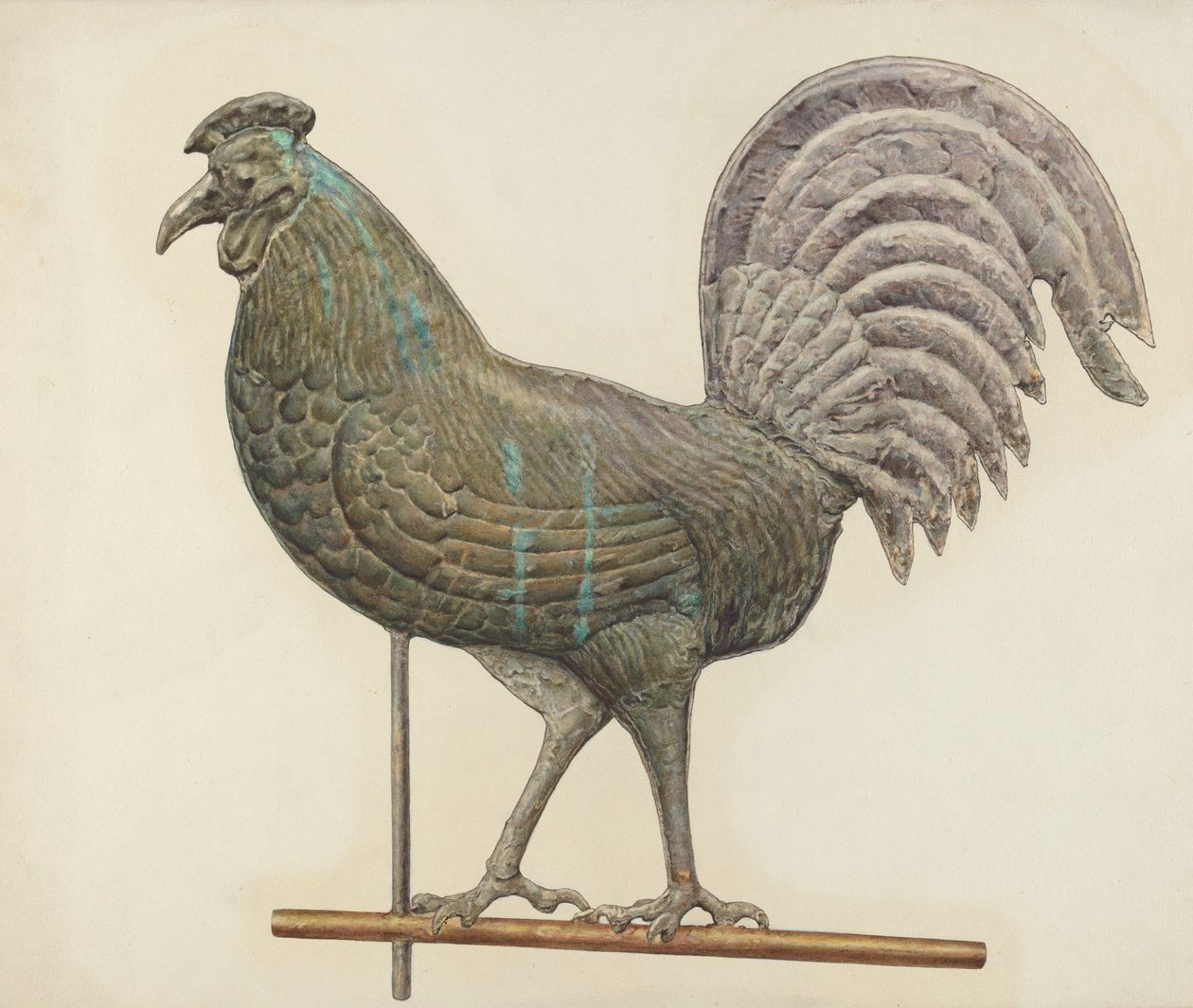Metal vejrhane af American 20th Century