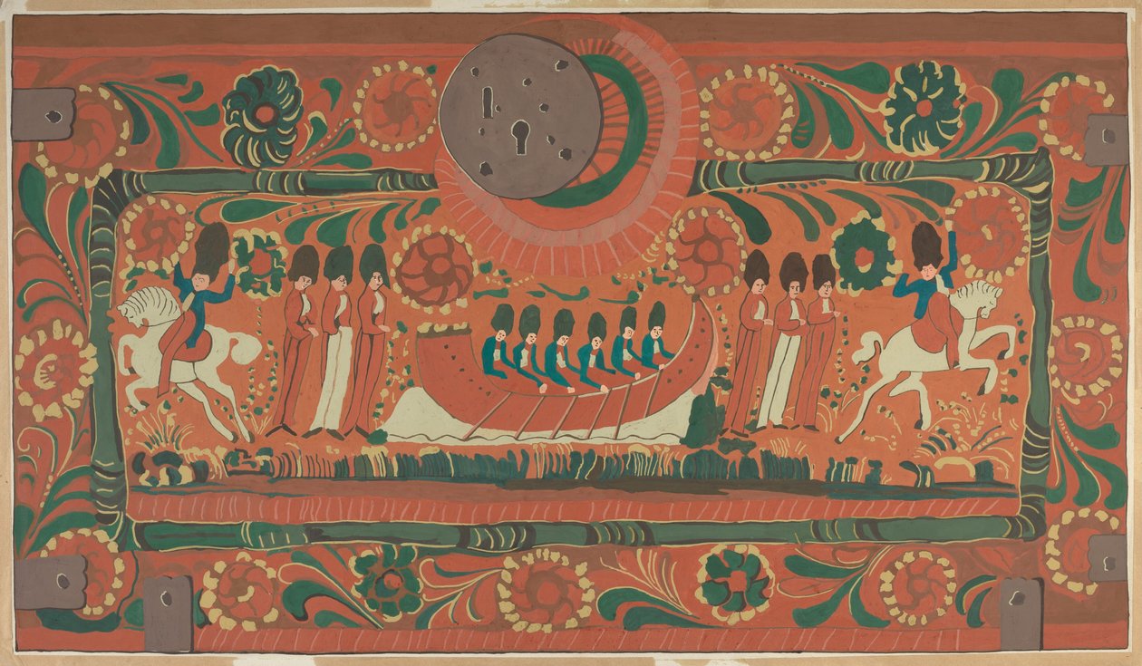 Malet kiste af American 20th Century