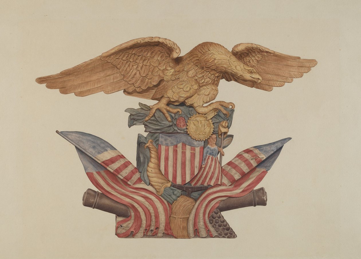 Fyrretræ Ornament (ørn) af American 20th Century