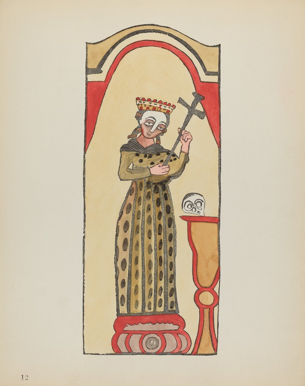 Plade 12: Saint Rita: Fra porteføljen "Spanske koloniale designs i New Mexico" af American 20th Century
