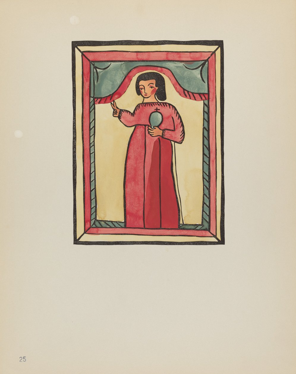 Plade 25: The Lost Child: Fra porteføljen "Spanish Colonial Designs of New Mexico" af American 20th Century