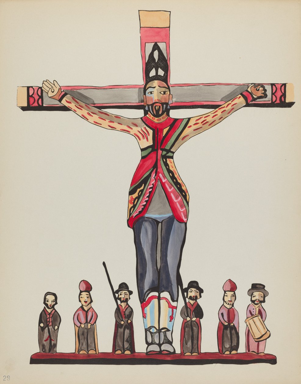 Plade 29: Saint Acacius: Fra porteføljen "Spanske koloniale designs i New Mexico" af American 20th Century