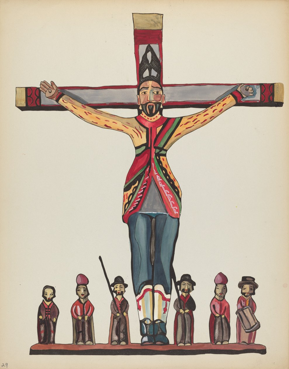Plade 29: Saint Acacius: Fra Portfolio "Spanske koloniale designs i New Mexico" af American 20th Century