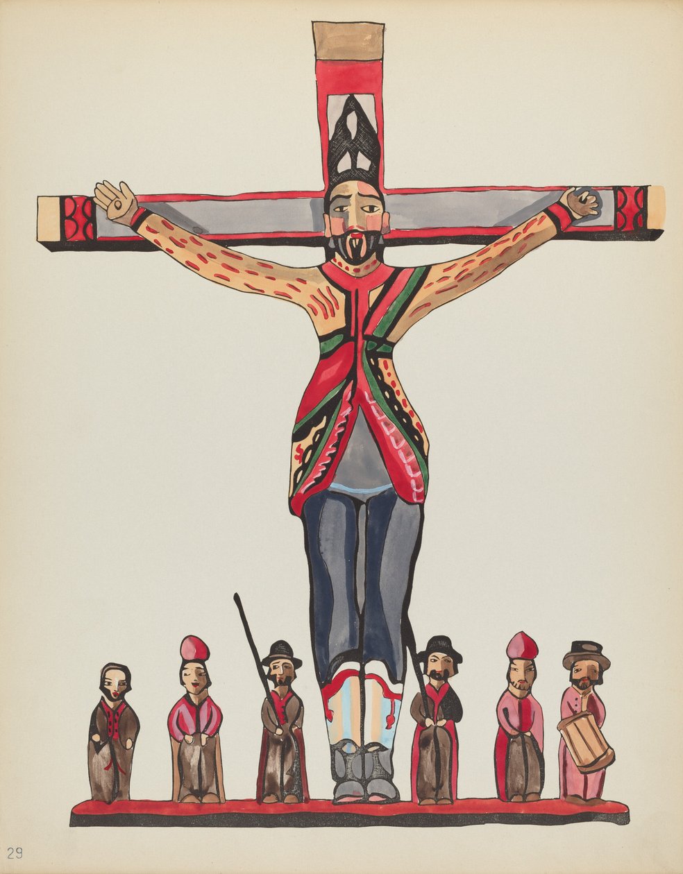 Plade 29: Saint Acacius: Fra porteføljen "Spanske koloniale designs i New Mexico" af American 20th Century
