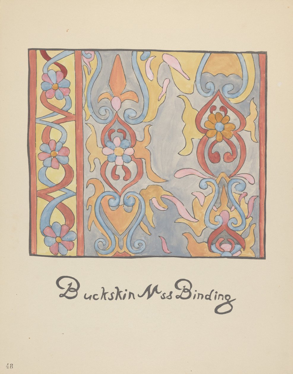 Plade 48: Buckskin Design: Fra Portfolio "Spanish Colonial Designs of New Mexico" af American 20th Century