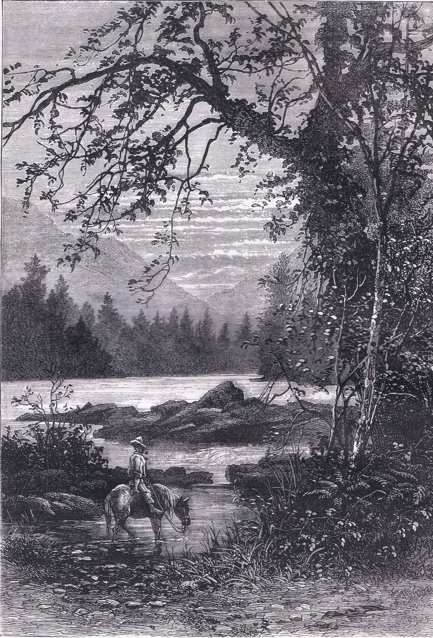 View of North Carolina, illustration fra Cassells History of the United States udgivet af Cassell, Petter & Galpin, ca. 1900 (litho) af American English school