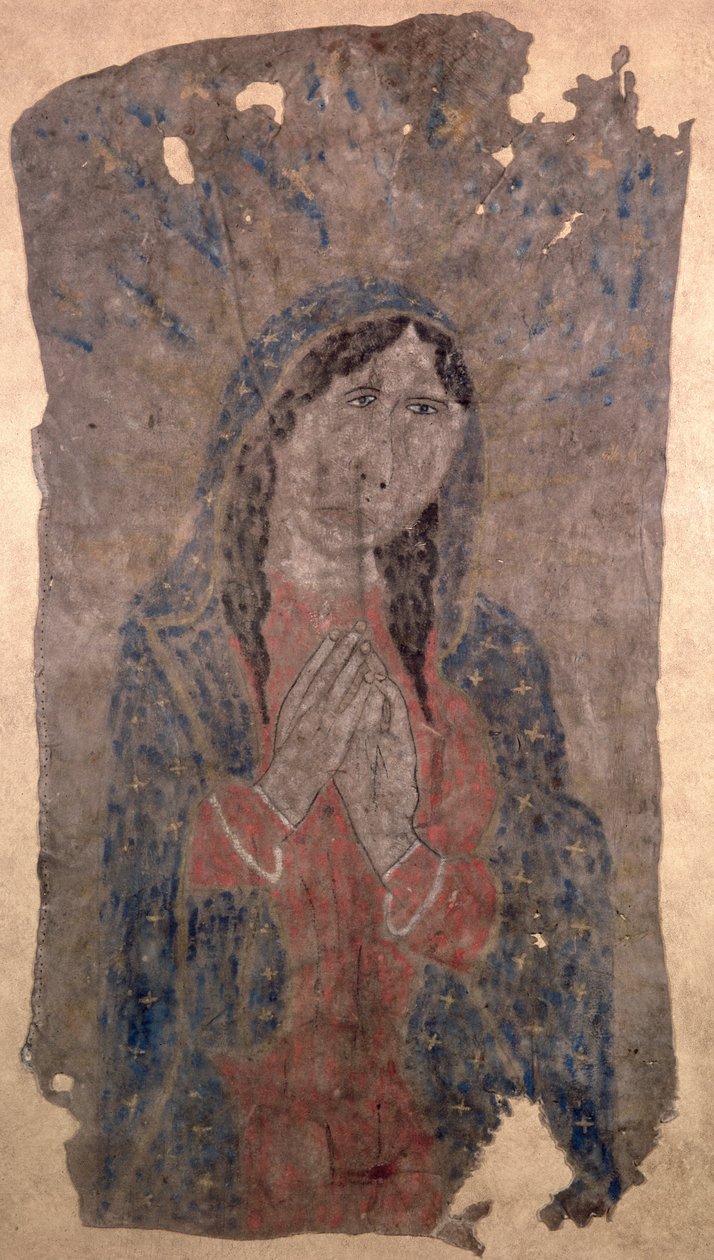 Maleri af en madonna, Pueblo-indianer af American Native