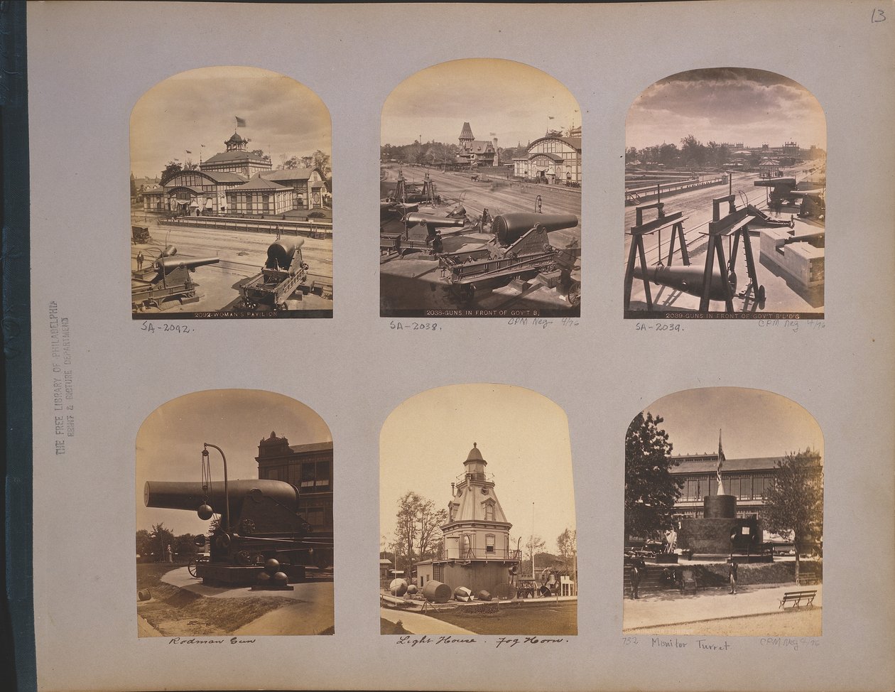 20-tommer Rodman-kanon ved 1876 Centennial Exposition, Philadelphia, 1876 af American Photographer
