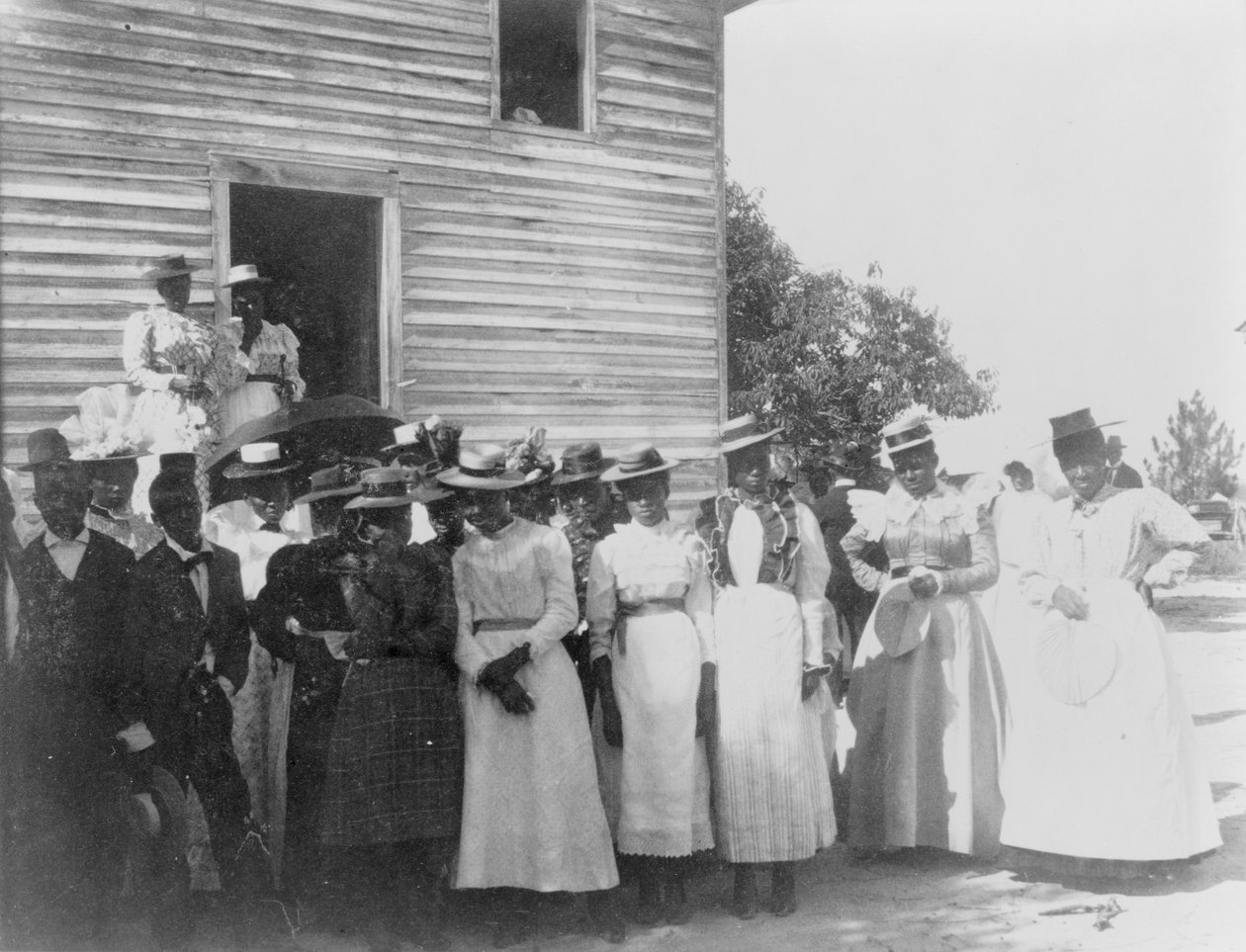 En afroamerikansk kirke i Georgia, ca. 1899 (s/h-foto) af American Photographer