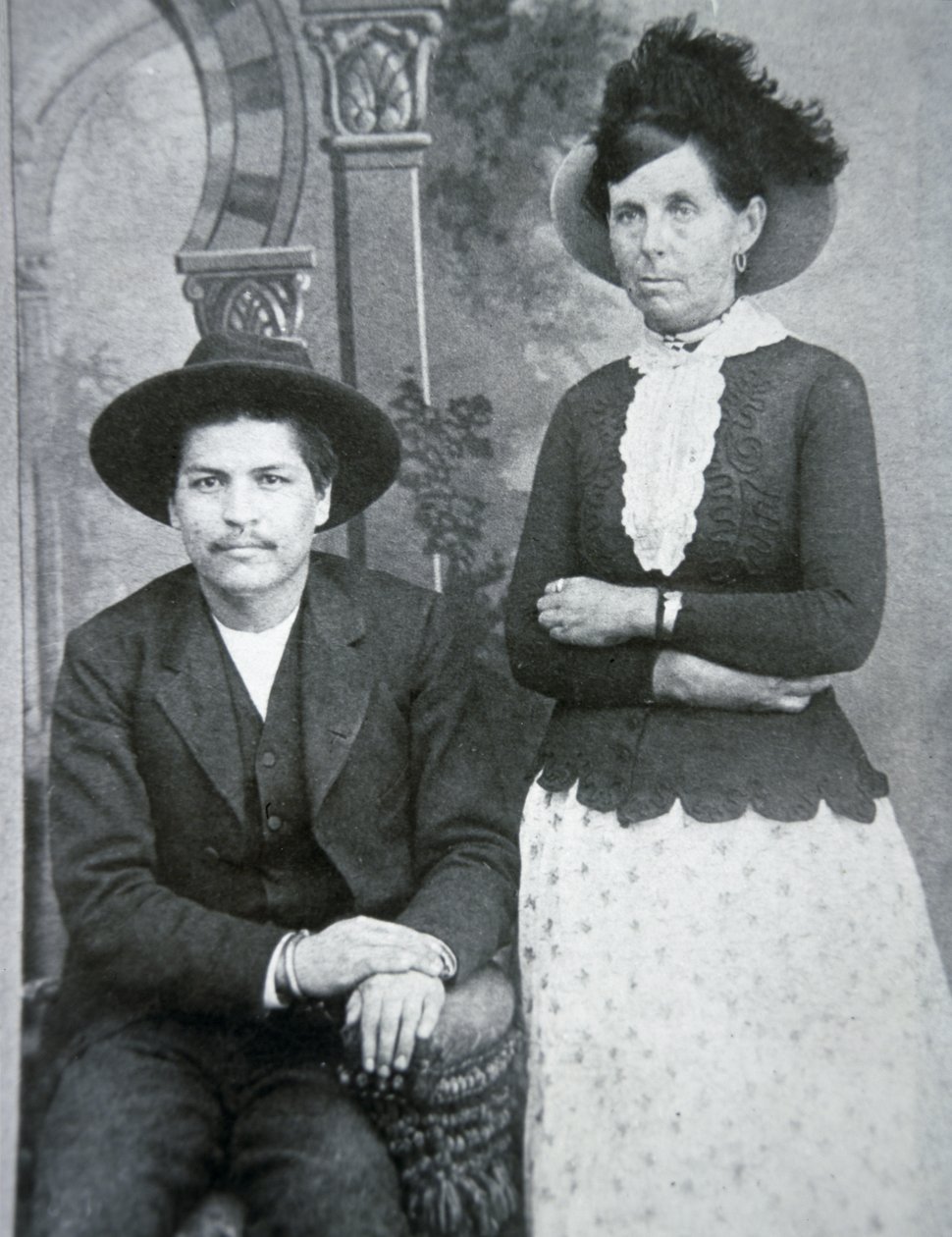 Belle Starr med sin kæreste 