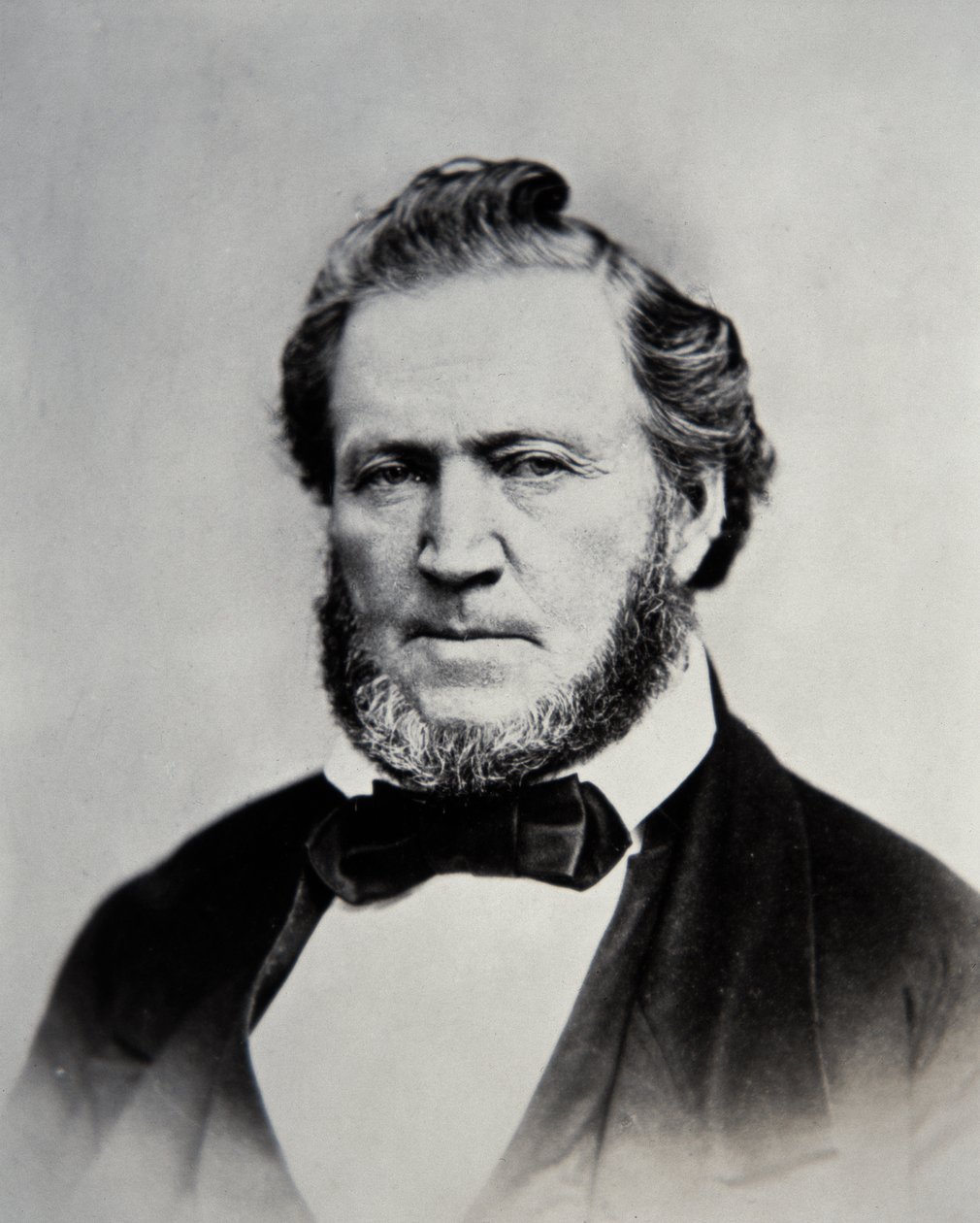 Brigham Young (1801-77) Anden præsident for Mormonkirken (s/h-foto) af American Photographer