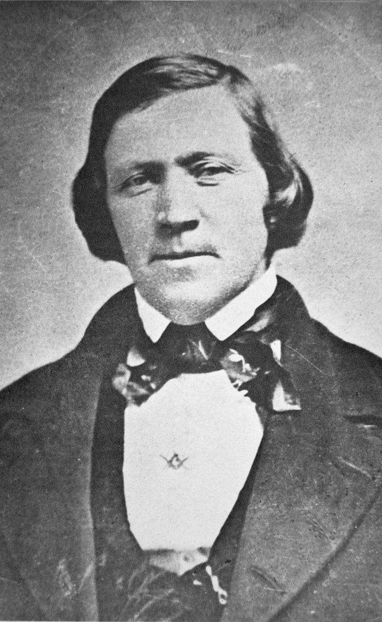 Brigham Young (1801-77) Anden præsident for Mormonkirken, 43 år af American Photographer